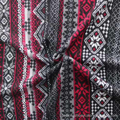 Soft Handfeeling 96% Polyester 4% Spandex Home Textile Fabrics Knitted Printed Single Jersey Fabric Leisure Wear Fabrics